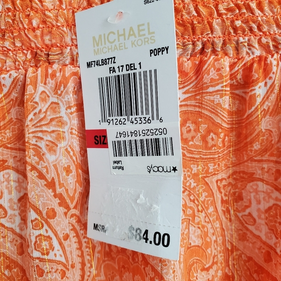 Michael Kors Paisley-Print Off-The-Shoulder Top - Picture 11 of 15